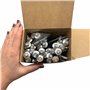 Marcopol Lot de 50 vis à tête hexagonale autotaraudeuses 6,4 x 160 mm en acier au carbone avec rondelles EPDM pour la fixation d