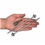 Marcopol Lot de 50 vis à tête hexagonale autotaraudeuses 6,4 x 160 mm en acier au carbone avec rondelles EPDM pour la fixation d