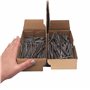 Marcopol Lot de 400 clous de construction en acier au carbone 3,0 x 70 mm Tête ronde plate multi-usage clous en fil commun (400,
