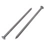 Lot de 50 clous de construction à tête ronde et plate en acier au carbone 3 x 80 mm