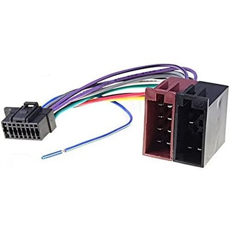 Sound-way Cable Faisceau Adaptateur Connecteur ISO compatible avec Sony autoradio 16 pins
