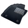 Tapis de Sol pour Jeep Compass à partir de 2016 - sur Mesure, antidérapant, Talonnette en Caoutchouc renforcé, Boutons d'ancrage