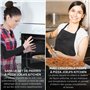Joeji's Kitchen Pierre pour Pizza & Pelle en aluminium pour Pizza - Pierre a pizza barbecue Pierre pour cuisson croustillante ad