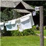 Joeji's Kitchen Fil à Linge rétractable 2x15 mètres Étendoir à Linge Solide pour extérieur Corde a Linge avec vis Crochets et In