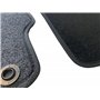 Tapis de Sol pour C4 Aircross 05.2012> / ASX 05.2010> sur Mesure, en Moquette Noire, avec Boutons et Talonnette en Caoutchouc re