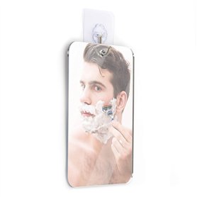 Láser y Plásticos LYP001ED Miroir de Douche Anti-maçon sans Cadre avec Crochet adhésif Inoxydable spécial gratté, Maquillage, gr Láser y Plásticos LYP001ED Miroir de Douche Anti-maçon sans Cadre avec Crochet adhésif Inoxydable spécial gratté