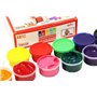 Peinture au doigt pour enfants et bébés. 12 couleurs de 30 ml. Peinture non toxique et lavable pour jeux créatifs et activités d