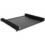 Audibax Pro Rack Drawer Ext 1U - Plateau Coulissant avec Grilles 1U pour Rack 19 pouces - Etagère Amovible 482,6 mm de Large x 3