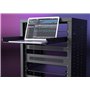 Audibax Pro Rack Drawer Ext 1U - Plateau Coulissant avec Grilles 1U pour Rack 19 pouces - Etagère Amovible 482,6 mm de Large x 3