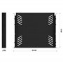 Audibax Pro Rack Drawer Ext 1U - Plateau Coulissant avec Grilles 1U pour Rack 19 pouces - Etagère Amovible 482,6 mm de Large x 3