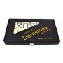 Grande mallette portable professionnelle avec 28 pièces Boîte de voyage 5 cm x 2,7 cm x 0,9 cm dominos (noir)