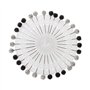 lijun 30pcs Musulman Hijab écharpe de sécurité Broches Strass Boule Broche tête Droite Broche