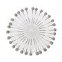 lijun 30pcs Musulman Hijab écharpe de sécurité Broches Strass Boule Broche tête Droite Broche