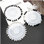 lijun 30pcs Musulman Hijab écharpe de sécurité Broches Strass Boule Broche tête Droite Broche
