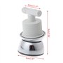 Max-Tonsen Pomme de Douche d'hydromassage de Salle de Bain buse de Douche de Massage rotative à économie d'eau Argent 8.5x5cm