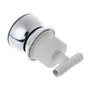 Max-Tonsen Pomme de Douche d'hydromassage de Salle de Bain buse de Douche de Massage rotative à économie d'eau Argent 8.5x5cm