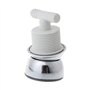 Max-Tonsen Pomme de Douche d'hydromassage de Salle de Bain buse de Douche de Massage rotative à économie d'eau Argent 8.5x5cm
