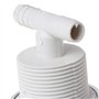Max-Tonsen Pomme de Douche d'hydromassage de Salle de Bain buse de Douche de Massage rotative à économie d'eau Argent 8.5x5cm