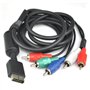 CHILDMORY HD TV Composant Composite audio vidéo Câble de câble AV pour PS2 PS3
