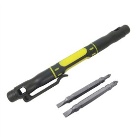 Mini tournevis multifonction 4 en 1 en forme de stylo de précision pour réparation de téléphone portable