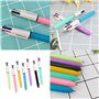 JDIEOQA Lot de 5 stylos à bille rétractables, multicolore, 4 couleurs en 1