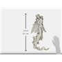 Design Toscano EU5604 Sculpture Murale Brianna la Fée du Vent d'Eté, Blanc Cassé, 7.5 x 28 x 57 cm