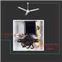 illombo Interrupteur de contrôle de vitesse universel pour ventilateur de plafond - 220 V - Bouton mural - Variateur d'intensité