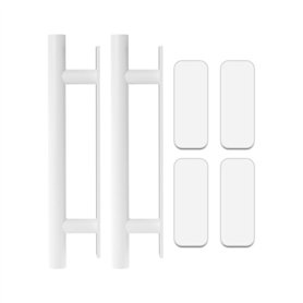 Lot de 2 poignées de porte autocollantes universelles en plastique pour fenêtre
