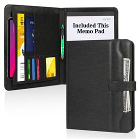 Toplive A4 Conference Portfolio Folder avec bloc-notes au format lettre / A4 (papier bloc-notes inclus)