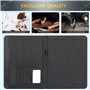 Toplive A4 Conference Portfolio Folder avec bloc-notes au format lettre / A4 (papier bloc-notes inclus), porte-cartes, manchons,