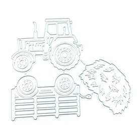 Maxtonser Matrices à découper en métal et Timbres Tracteur Paille Die Cuts Moule Décoration Artisanat Couteau Moule Poinçon Poch