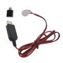 Haveratio Câble de Chargement de Batterie factice USB vers 3 V CR2032 avec Adaptateur de Type C pour remplacer la Batterie CR203