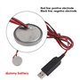 Haveratio Câble de Chargement de Batterie factice USB vers 3 V CR2032 avec Adaptateur de Type C pour remplacer la Batterie CR203