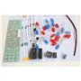 HOOLRZI VU Meter – lumières Clignotantes électroniques, Tableau de Pratique de soudage LED NE555 CD4017 IC, Kits de lumières éle