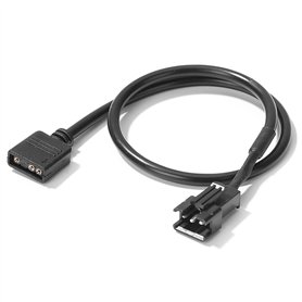 LEEINTO 30cm Carte mère RGB Adaptateur câble de Conversion 5V 3Pin/12V 4Pin RGB LED Bande Lumineuse pour PC Ordinateur lumière L