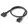 LEEINTO 30cm Carte mère RGB Adaptateur câble de Conversion 5V 3Pin/12V 4Pin RGB LED Bande Lumineuse pour PC Ordinateur lumière L