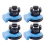 LEEINTO 10/20/30/50Pcs Clip Tuyau Intégré Pince Bowden Couplage pour Métal V6 Radiateur Hotend Tube 4MM Pince Extrudeuse Connect