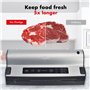 Solis Ensacheur sous vide pour aliments secs, humides, fragiles, fonction impulsion et marinade, avec tiroir bobine et coupe fil