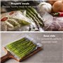 Solis Ensacheur sous vide pour aliments secs, humides, fragiles, fonction impulsion et marinade, avec tiroir bobine et coupe fil