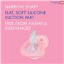 Sucette Curaprox Baby Taille 1 – Pour Les Tout-petits De 1 À 2,5 Ans | Favorise Le Développement De La Mâchoire Et Une Respirati