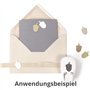 1 cm - Perforatrice à motif de gland - Pour Noël et l'Avent - Pour invitations
