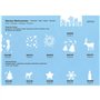 Artoz Perforatrice en deux parties, motif étoile avec nombreuses petites étoiles I A positionner librement I Confection de carte