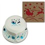 Artoz Perforatrice en deux parties I Motif traîneau avec renne et Père Noël I Trou à positionner librement I Confection de carte