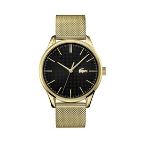 Lacoste Montre Analogique à Quartz pour Homme Collection Vienna avec Bracelet Milanais en Acier Inoxydable de Couleur Dorée - 20
