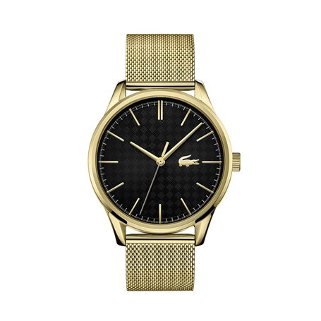 Lacoste Montre Analogique à Quartz pour Homme Collection Vienna avec Bracelet Milanais en Acier Inoxydable de Couleur Dorée - 20