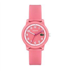 Lacoste Montre à Mouvement à Quartz Trois Aiguilles pour Enfants Collection LACOSTE.12.12 Kids avec Bracelet en Silicone