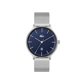 Lacoste Montre Analogique à Quartz pour Homme Collection Club avec Bracelet Milanais en Acier Inoxydable Argenté - 2011200