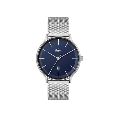 Lacoste Montre Analogique à Quartz pour Homme Collection Club avec Bracelet Milanais en Acier Inoxydable Argenté - 2011200