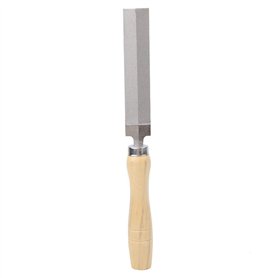 Tiiyee Lime rhombique diamantée Lime Demi Ronde enduite de Diamant Manche en Plastique Outil de Remplissage de Lime Outil à Main