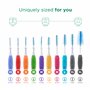 GUM TRAV-LER brossettes interdentaires | nettoyage en profondeur entre les dents | manche pliable | élimination de la plaque den